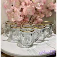 فنجان چایخوری لب اکلیل طلایی