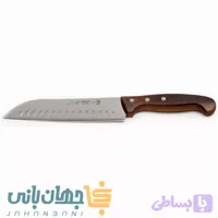 چاقوی سرآشپز حیدری دسته چوبی آفریقایی
