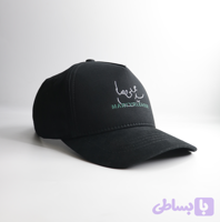 کلاه بیسبالی مشکی طرح امضا