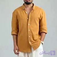پیراهن آستین بلند آجری