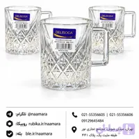 لیوان DELI | لیوان شیشه‌ای مناسب سرو نوشیدنی‌های گرم و سرد (کد QP0VW)