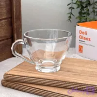 لیوان DELI | لیوان شیشه‌ای مناسب سرو نوشیدنی‌های گرم و سرد (کد 1Q08V)