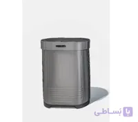 سطل زباله 60 لیتری استیل ضد زنگ هوشمند با قابلیت جداسازی قطعات بدون سطل داخلی HTN کد HTD472-60L
