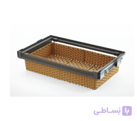سبد حصیری ریلی داخل کمد با فرانت شیشه Neka Glass Series یونی هوپر کد WS4141G