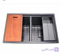 8546/2B سینک دو لگن زیر و روکار سایز 46*85 داسی