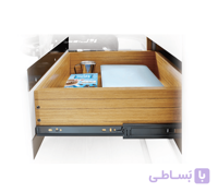 ریل ساچمه ای 3 تکه تلسکوپی 45 کیلوگرمی با آرامبند مشکی عمق 50 فانتونی کد B355