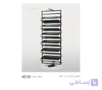 جا کفشی گردان 12 طبقه ملونی کد ws4518k موکا