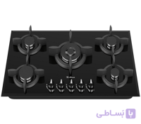 اجاق گاز رومیزی شیشه ای 5 شعله داتیس کد DG502