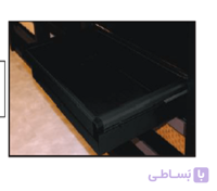 سبد فلزی ریلی داخل کمد رنگ مشکی  طرح ایتالین سایز 60 فانتونی کد J535