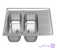 سینک ظرفشویی استیل توکار داتیس کد DB145