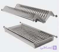 آبچکان بالای سینک 2 طبقه تمام استیل عرض 100 سانتی متر فانتونی کد G043