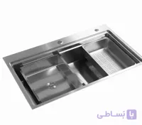 8048/1S سینک تک لگن روکار استیل زنبوری سایز 48*80 وارداتی داسی