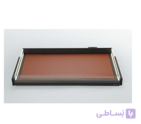 طبقه کشویی چرمی ریلی با بدنه LED رنگ موکا Venka Series  یونی هوپر کد WS4159