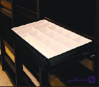 سینی مشبک ریلی جای زیورآلات رنگ مشکی طرح ایتالین سایز 90 فانتونی کد J532