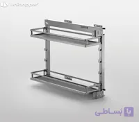 جای بطری و ادویه زیر صفحه ریل از پهلو 3 طبقه کف دایموند یونی هوپر کد WB2348.3