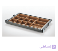 جای کمربند و کروات و زیورآلات مخملی ریلی رنگ موکا Mocca Series  یونی هوپر کد ws4117L