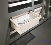 سبد حصیری ریلی داخل کمد لباس سفید ABS سایز 60 فانتونی کد J225