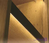 چراغ LED داخل کمد و کابینت جهت جلوی شلف چوبی مدل الیس (Elys) عرض 120 سانتیمتر فانتونی کد N585