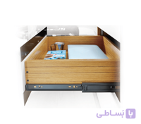 ریل ساچمه ای 3 تکه تلسکوپی 45 کیلوگرمی ساده مشکی عمق 45 فانتونی کد B344