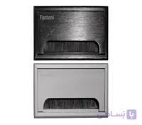 قاب داکت لولایی پلاستیکی رومیزی مدل اکو رنگ سیلور عمق 25mm , طول 160mm , عرض80mm فانتونی کد T370