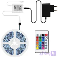 ریسه ال ای دی گیمینگ کد RGB طول ۵ متر با ریموت و آداپتور