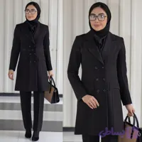 مانتو شلوار یقه بلیزر کد 806