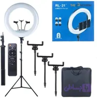 رینگ لایت RL-21 اورجینال همراه با سه پایه فلزی،کنترل،هولدر،کیف مخصوص