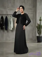 عبا مجلسی جلیقه دار سوزن دوزی