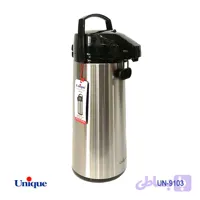فلاسک استیل 2.5 لیتر یونیک شیشه صورتی کد UN-9103