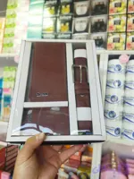 ست کادویی مردانه حاوی کیف پول و کیف کارت بانکی و کمربند (کد M3W62)