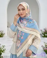 روسری ابریشم قواره 140 (کد U7TLY)