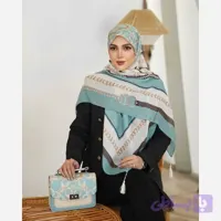 ست کیف و روسری یا شال نخ اسپان مدل گالریا / ارسال رایگان