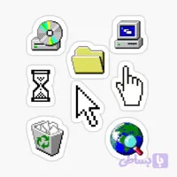 استیکر ابزار های کامپیوتر