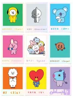 پک استیکر BT21