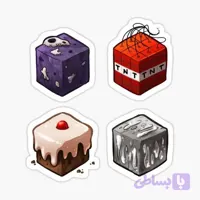 استیکر بلوک ماینکرافت