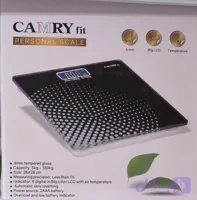 ترازوی وزن‌کشی کمری Camry Fit؛ اندازه‌گیری دقیق وزن با طراحی شیشه‌ای