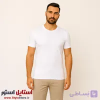 زیرپوش حلقه ای مردانه سیلکا نخ پنبه ای رنگ سفید