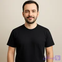 زیرپوش مردانه آستین دار حجت یقه کش رنگ مشکی
