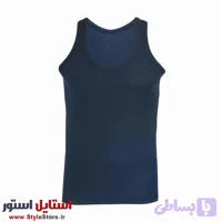 زیرپوش مردانه رکابی حجت کد Ves-20341 رنگ سرمه ای