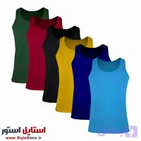 زیرپوش رکابی مردانه نیکو رنگ شاد پک 6 عددی (دورو/ضخیم)