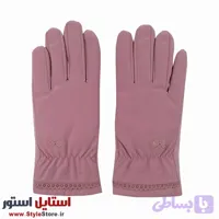 دستکش زنانه مدل پاپیون کد 1470 رنگ صورتی