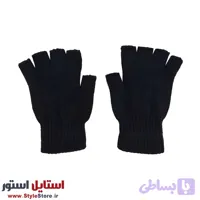 دستکش بافتنی نیم انگشتی مردانه مدل SELEFON کد 1095