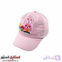 کلاه بچگانه مدل خرگوش فرفره ای کد 1946 رنگ صورتی
