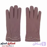 دستکش زنانه مدل Love کد 1469 رنگ ارغوانی