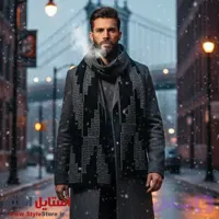 شال گردن بافتنی سیلکا مدل مهرشاد کد 2076
