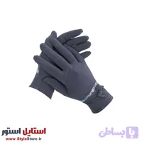دستکش زنانه سیلکا مدل پاپیون رنگ طوسی