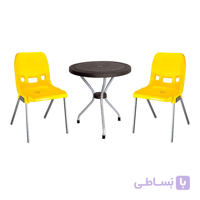 ست میز و صندلی 2نفره مدل حصیری ناصر 972- 422