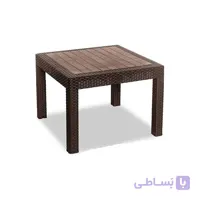 میز جلو مبلی حصیری ناصر پلاستیک طرح مربع کد 423