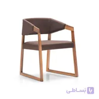 صندلی دسته دار چوبی نظری مدل ساین