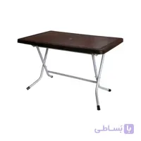 میز 6 نفره پایه فلزی حصیر بافت ناصر پلاستیک ۶۲۱